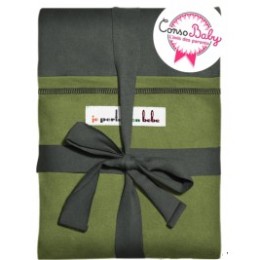 The original JPMBB Baby Wrap Grey-green, pocket Pistachio