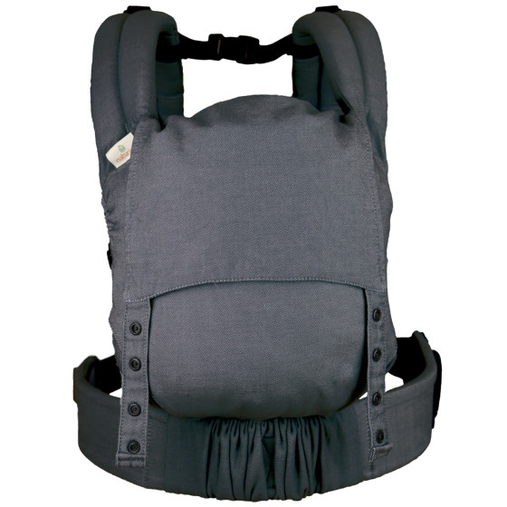 Naturioù Guizy Gris Marin - Ergonomic baby carrier from birth