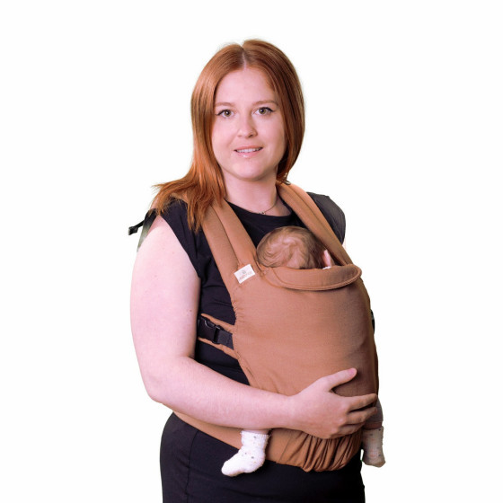 Naturioù Guizy Brun Sarrasin - Ergonomic baby carrier from birth