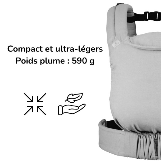 Naturioù Guizy Brun Sarasin - Ergonomic baby carrier from birth