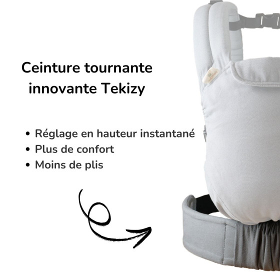 Naturioù Guizy Brun Sarasin - Ergonomic baby carrier from birth