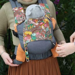 Naturioù Guizy Gris Marin - Ergonomic baby carrier from birth - Oasis