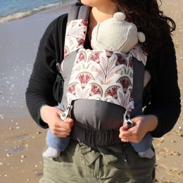 Guizy Gris Marin - Porte-bébé physiologique dès la naissance - Papyrus