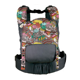 Naturioù Guizy Gris Marin - Ergonomic baby carrier from birth - Oasis