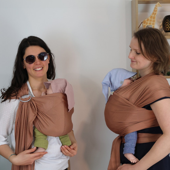 Naturioù R'Wrap Mocha  – mesh baby wrap