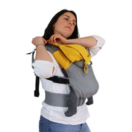 Guizy Couture - teething pads and baby hood - simply for Guizy baby carrier - curry
