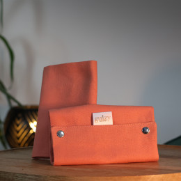 Guizy Couture - teething pads and baby hood - simply for Guizy baby carrier - Corail