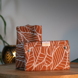 Guizy Couture Jacquard - capuche et protège bretelles - Millefeuilles Caramel