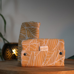 Guizy Couture Jacquard - capuche et protège bretelles - Millefeuilles Ocre