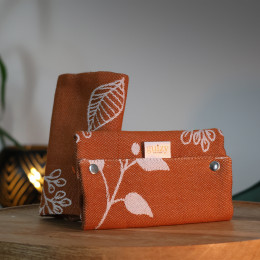 Guizy Couture Jacquard - capuche et protège bretelles - Botanie Caramel