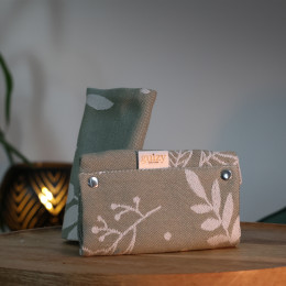 Guizy Couture Jacquard - capuche et protège bretelles - Botanie Amande