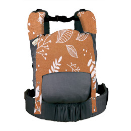 Guizy Couture Jacquard - capuche et protège bretelles - Botanie Caramel