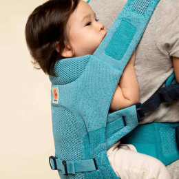 Ergobaby baby carrier Aerloom Onyx - Aquamarine