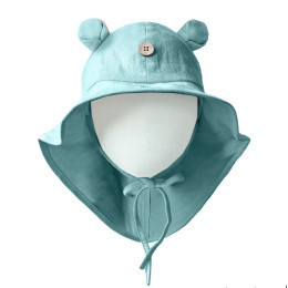ManyMonths ECO Hempies Adjustable Summer Hat with Ears UNiQUE - Island Aqua