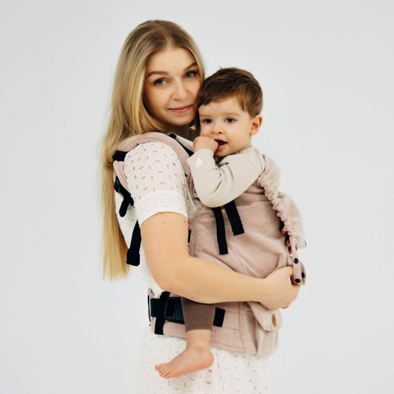 LennyLamb LennyPreschool - Tundra - Porte-enfant avec du lin