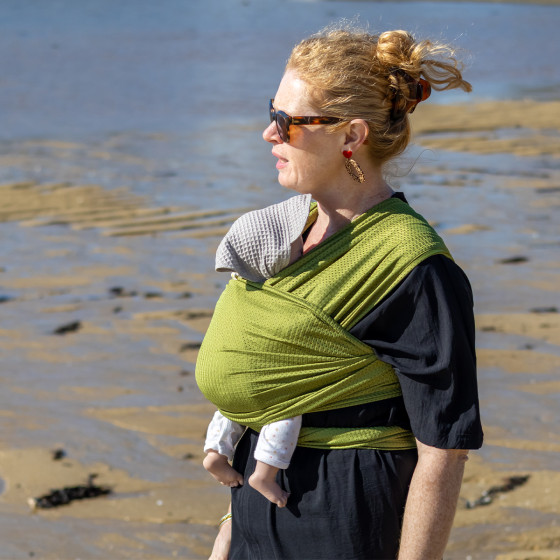 Naturioù R'Wrap Vert Olive – écharpe respirante