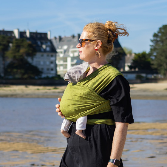 Naturioù R'Wrap Vert Olive – écharpe respirante