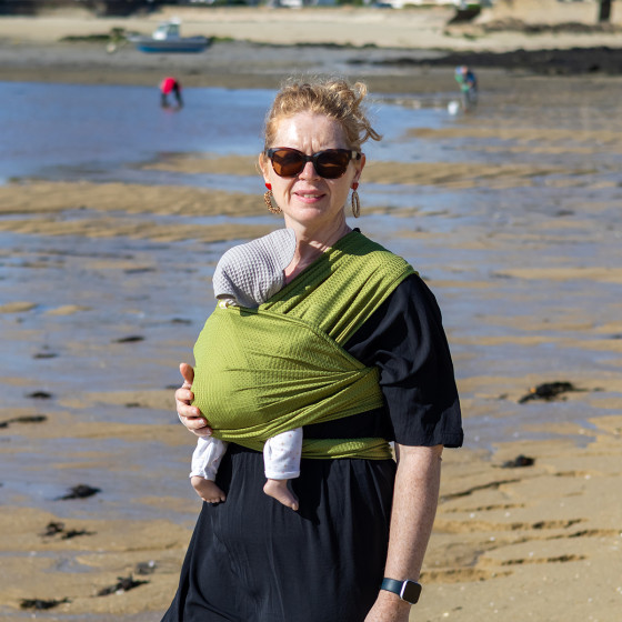 Naturioù R'Wrap Vert Olive – écharpe respirante