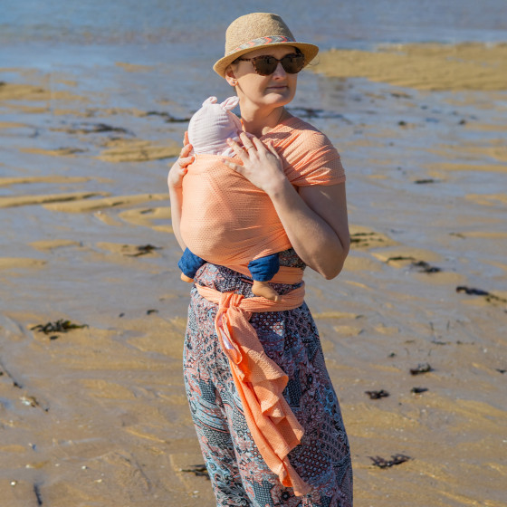 Naturioù R'Wrap Orange – mesh baby wrap
