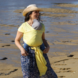 Naturioù R'Wrap Jaune Pastel – écharpe de portage respirante