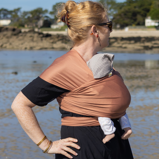 Naturioù R'Wrap Mocha  – mesh baby wrap