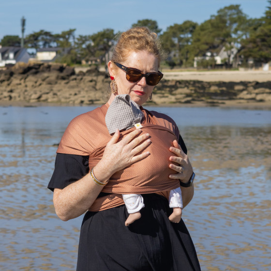 Naturioù R'Wrap Mocha  – mesh baby wrap