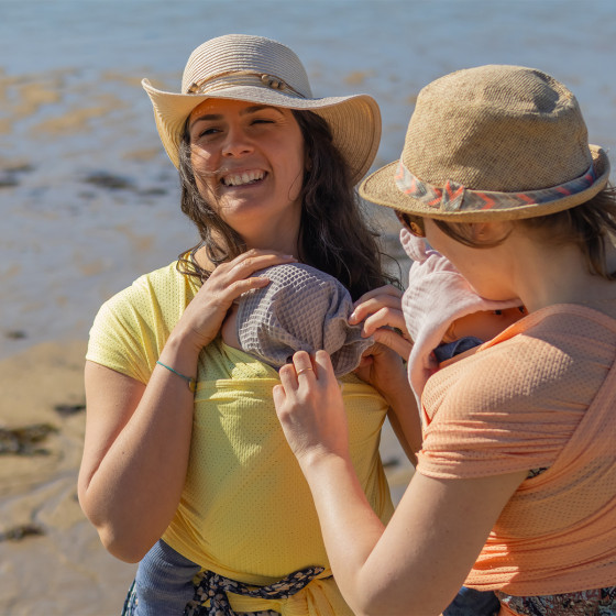 Naturioù R'Wrap Jaune Pastel – écharpe de portage respirante