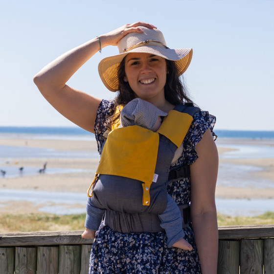 Guizy Couture - teething pads and baby hood - simply for Guizy baby carrier