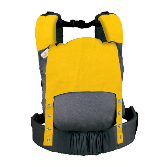 Guizy Gris Marin - Porte-bébé physiologique dès la naissance Naturiou