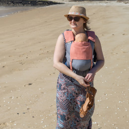 Naturioù Guizy Baby Carrier Ergonomic - Corail