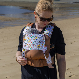 Naturioù Guizy Brun Sarrasin - Ergonomic baby carrier from birth - Pop