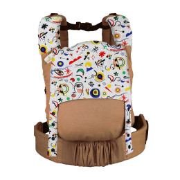 Naturioù Guizy Brun Sarrasin - Ergonomic baby carrier from birth - Pop