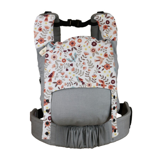 Guizy Gris Galet - Porte-bébé physiologique dès la naissance avec  Guizy Couture Imprimés Eden