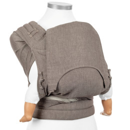 Fidella Fly Tai baby size meï-tai - Chevron Walnut Brown