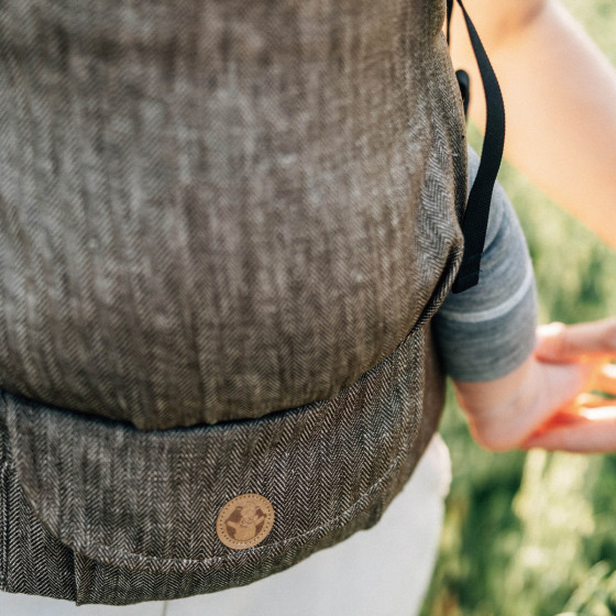 LennyLamb LennyLight - Porte-bébé Nouveau-né en lin Lennylamb