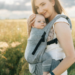 LennyLamb LennyLight Linen Baby Carrier - Arrow Wave