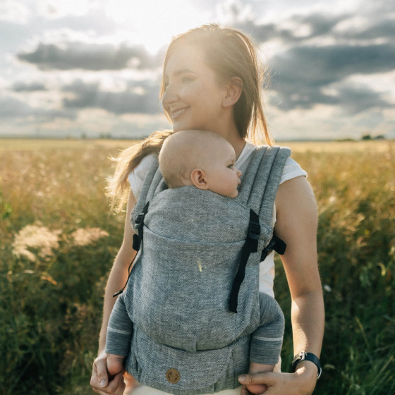 LennyLamb LennyLight - Porte-bébé Nouveau-né en lin