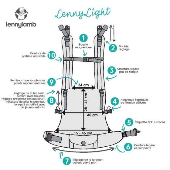 LennyLamb LennyLight Linen Baby Carrier