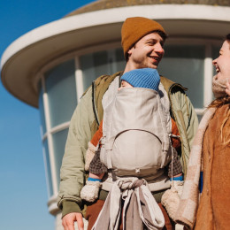 Fidella Fly Tai Toddler Baby Carrier Mei-tai - Chevron Cream