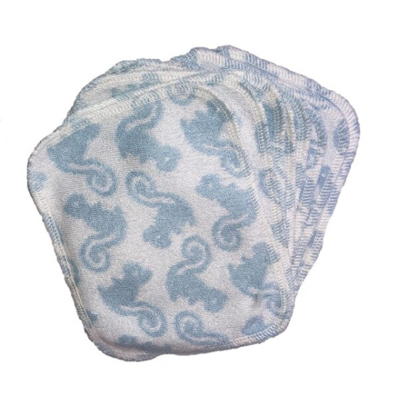 Totsbots Washable Cloths Bamboo Printed x10