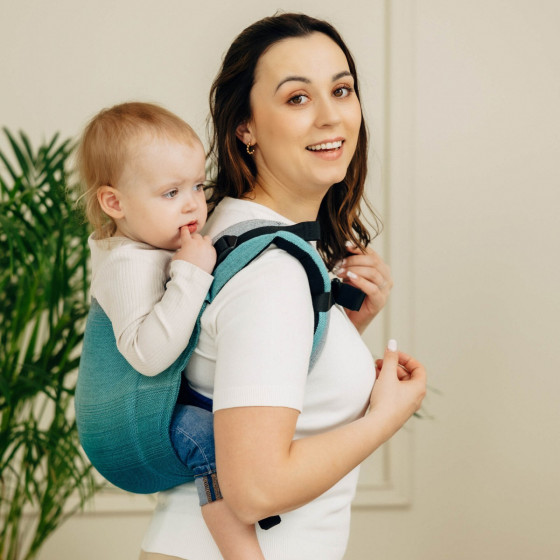 Lennylamb Onbuhimo PRO Toddler en Sergé Brisé - Porte-enfant