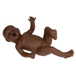 Baby doll 55 cm 2,4 kg newborn doll - Garçon Afro-Caribéen