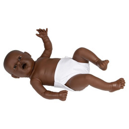 Baby doll 55 cm 2,4 kg newborn doll - Fille Afro-Caribéen