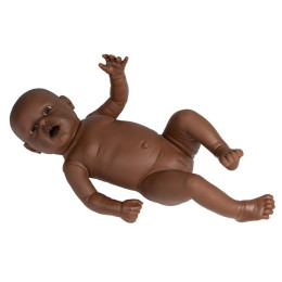Baby doll 55 cm 2,4 kg newborn doll - Fille Afro-Caribéen