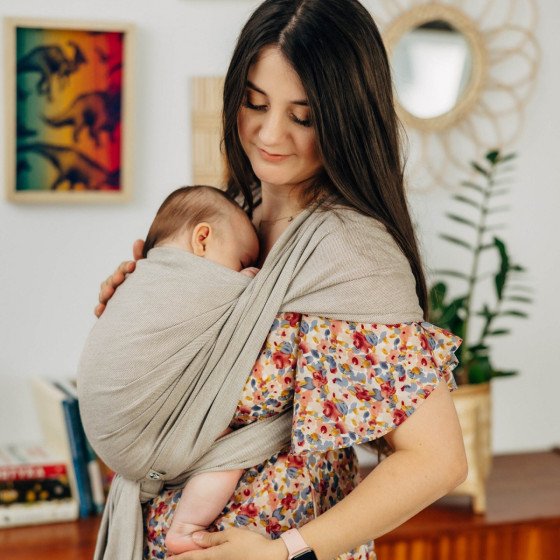 Lennylamb Peanut Butter - Écharpe de portage sergé brisé Lennylamb