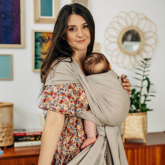 Lennylamb Peanut Butter - Écharpe de portage sergé brisé Lennylamb