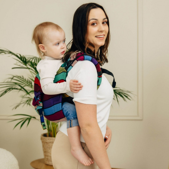 Lennylamb Onbuhimo PRO Standard en Sergé Brisé - Porte-bébé dorsal