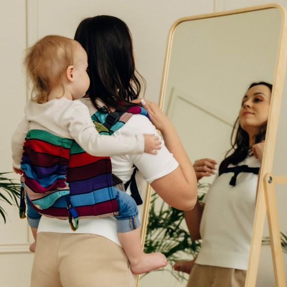 Lennylamb Onbuhimo PRO Standard en Sergé Brisé - Porte-bébé dorsal