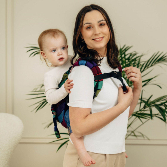 Lennylamb Onbuhimo PRO Standard en Sergé Brisé - Porte-bébé dorsal