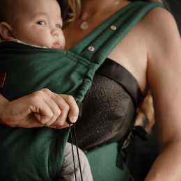 ISARA Elite Linen - baby carrier - Evergreen Linen